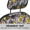 imageBDK Camo Car Full Set  Realistic Green Forest Camouflage Automotive Front ampamp Bench Back Seat Cover Camoflauge Interior Protectors for Auto Truck Van ampamp SUVSeat Cover Set
