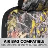 imageBDK Camo Car Full Set  Realistic Green Forest Camouflage Automotive Front ampamp Bench Back Seat Cover Camoflauge Interior Protectors for Auto Truck Van ampamp SUVSeat Cover Set