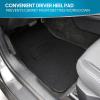 imageBDK Classic Carpet Floor Mats for Car ampamp Auto  Universal Fit Front ampamp Rear with Heelpad Light Gray  58310Black