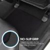 imageBDK Classic Carpet Floor Mats for Car ampamp Auto  Universal Fit Front ampamp Rear with Heelpad Light Gray  58310Black