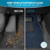 imageBDK Classic Carpet Floor Mats for Car ampamp Auto  Universal Fit Front ampamp Rear with Heelpad Light Gray  58310Blue
