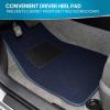 imageBDK Classic Carpet Floor Mats for Car ampamp Auto  Universal Fit Front ampamp Rear with Heelpad Light Gray  58310Blue