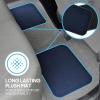 imageBDK Classic Carpet Floor Mats for Car ampamp Auto  Universal Fit Front ampamp Rear with Heelpad Light Gray  58310Blue