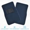 imageBDK Classic Carpet Floor Mats for Car ampamp Auto  Universal Fit Front ampamp Rear with Heelpad Light Gray  58310Blue