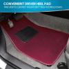 imageBDK Classic Carpet Floor Mats for Car ampamp Auto  Universal Fit Front ampamp Rear with Heelpad Light Gray  58310Burgundy Red