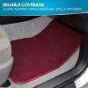 imageBDK Classic Carpet Floor Mats for Car ampamp Auto  Universal Fit Front ampamp Rear with Heelpad Light Gray  58310Burgundy Red