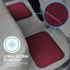 imageBDK Classic Carpet Floor Mats for Car ampamp Auto  Universal Fit Front ampamp Rear with Heelpad Light Gray  58310Burgundy Red
