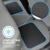 imageBDK Classic Carpet Floor Mats for Car ampamp Auto  Universal Fit Front ampamp Rear with Heelpad Light Gray  58310Charcoal Gray