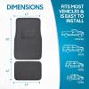 imageBDK Classic Carpet Floor Mats for Car ampamp Auto  Universal Fit Front ampamp Rear with Heelpad Light Gray  58310Charcoal Gray