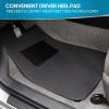 imageBDK Classic Carpet Floor Mats for Car ampamp Auto  Universal Fit Front ampamp Rear with Heelpad Light Gray  58310Charcoal Gray