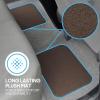 imageBDK Classic Carpet Floor Mats for Car ampamp Auto  Universal Fit Front ampamp Rear with Heelpad Light Gray  58310Dark Beige