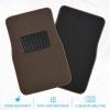 imageBDK Classic Carpet Floor Mats for Car ampamp Auto  Universal Fit Front ampamp Rear with Heelpad Light Gray  58310Dark Beige