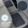 imageBDK Classic Carpet Floor Mats for Car ampamp Auto  Universal Fit Front ampamp Rear with Heelpad Light Gray  58310Dark Gray