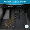 imageBDK Classic Carpet Floor Mats for Car ampamp Auto  Universal Fit Front ampamp Rear with Heelpad Light Gray  58310Dark Gray