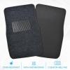 imageBDK Classic Carpet Floor Mats for Car ampamp Auto  Universal Fit Front ampamp Rear with Heelpad Light Gray  58310Dark Gray