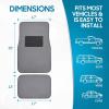imageBDK Classic Carpet Floor Mats for Car ampamp Auto  Universal Fit Front ampamp Rear with Heelpad Light Gray  58310Light Gray