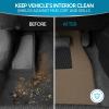 imageBDK Classic Carpet Floor Mats for Car ampamp Auto  Universal Fit Front ampamp Rear with Heelpad Light Gray  58310Medium Beige
