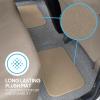imageBDK Classic Carpet Floor Mats for Car ampamp Auto  Universal Fit Front ampamp Rear with Heelpad Light Gray  58310Medium Beige