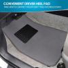imageBDK Classic Carpet Floor Mats for Car ampamp Auto  Universal Fit Front ampamp Rear with Heelpad Light Gray  58310Medium Gray