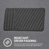 imageBDK Classic Carpet Floor Mats for Car ampamp Auto  Universal Fit Front ampamp Rear with Heelpad Light Gray  58310Medium Gray