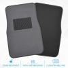 imageBDK Classic Carpet Floor Mats for Car ampamp Auto  Universal Fit Front ampamp Rear with Heelpad Light Gray  58310Medium Gray