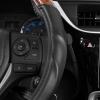 imageBDK Dark Wood Grain Car Steering Wheel Cover Standard 15 inch with Gray Faux Leather Grip Made to Fit Most Auto Truck Van SUV2 Tone  Black  Dark Wood Grain