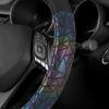 imageBDK Geometric Prism Sparkle Glitter Steering Wheel Cover  Car Steering Wheel Cover for Women with Shiny Holo Bling Accents Fits Most Car Truck Van SUV Wheel Sizes 145 to 15 inch