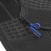 imageBDK Heavy Duty 4pc Front ampamp Rear Rubber Floor Mats for Car SUV Van ampamp Truck  All Weather Protection Universal Fit