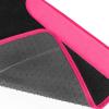 imageBDK Hot Pink Carpet  TwoTone Faux Leather Automotive Floor Mats Included AntiSlip Features and Builtin Heel Pad Stylish Floor Mats for Cars Truck Van SUVHot Pink