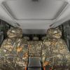 imageBDK Hunter Camo Car Seat Covers Full Set with Camo Steering Wheel Cover and Seat Belt Cover Pad  Forest Camouflage Pattern Automotive Front Seat ampamp Bench Back Seat Cover for Cars Trucks SUV