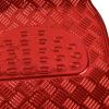 imageBDK Metallic Chrome Car Floor Mats AllWeather Universal Fit Automotive Floor Mats for Cars SUVs Floor Mats for Trucks Car Mats Full Set Front ampamp Rear NonSlip Backing  SilverRed
