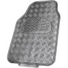 imageBDK Metallic Chrome Car Floor Mats AllWeather Universal Fit Automotive Floor Mats for Cars SUVs Floor Mats for Trucks Car Mats Full Set Front ampamp Rear NonSlip Backing  SilverCharcoal