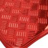 imageBDK Metallic Chrome Car Floor Mats AllWeather Universal Fit Automotive Floor Mats for Cars SUVs Floor Mats for Trucks Car Mats Full Set Front ampamp Rear NonSlip Backing  SilverRed