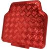 imageBDK Metallic Chrome Car Floor Mats AllWeather Universal Fit Automotive Floor Mats for Cars SUVs Floor Mats for Trucks Car Mats Full Set Front ampamp Rear NonSlip Backing  SilverRed