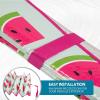 imageBDK Pink Flamingo Floatie Front Windshield Sunshade Accordion Folding Style Auto Shade for Car Truck SUV Van Blocks UV Rays Sun Visor Protector Easy Setup Keeps Your Vehicle Cool  58 x 27 inchesFresh Watermelon
