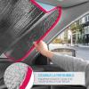 imageBDK Pink Flamingo Floatie Front Windshield Sunshade Accordion Folding Style Auto Shade for Car Truck SUV Van Blocks UV Rays Sun Visor Protector Easy Setup Keeps Your Vehicle Cool  58 x 27 inchesFresh Watermelon