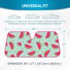 imageBDK Pink Flamingo Floatie Front Windshield Sunshade Accordion Folding Style Auto Shade for Car Truck SUV Van Blocks UV Rays Sun Visor Protector Easy Setup Keeps Your Vehicle Cool  58 x 27 inchesFresh Watermelon