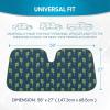 imageBDK Pink Flamingo Floatie Front Windshield Sunshade Accordion Folding Style Auto Shade for Car Truck SUV Van Blocks UV Rays Sun Visor Protector Easy Setup Keeps Your Vehicle Cool  58 x 27 inchesCali Palm