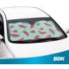 imageBDK Pink Flamingo Floatie Front Windshield Sunshade Accordion Folding Style Auto Shade for Car Truck SUV Van Blocks UV Rays Sun Visor Protector Easy Setup Keeps Your Vehicle Cool  58 x 27 inchesFresh Watermelon