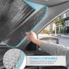 imageBDK Pink Flamingo Floatie Front Windshield Sunshade Accordion Folding Style Auto Shade for Car Truck SUV Van Blocks UV Rays Sun Visor Protector Easy Setup Keeps Your Vehicle Cool  58 x 27 inchesTwo Dogs