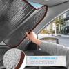 imageBDK Pink Flamingo Floatie Front Windshield Sunshade Accordion Folding Style Auto Shade for Car Truck SUV Van Blocks UV Rays Sun Visor Protector Easy Setup Keeps Your Vehicle Cool  58 x 27 inchesMulticolor