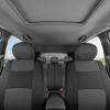 imageBDK PolyPro Car Seat Covers Full Set in Charcoal on Black with Steering Wheel Cover ampamp Seat Belt Pads  Front and Rear Split Bench Car Seat Cover Easy to Install Interior Covers for Auto Truck SUV
