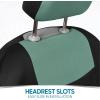 imageBDK PolyPro Seat Covers Full Set in Beige on Black  Front and Rear Split Bench Seat Covers for Cars Easy to Install  Car Accessories for Auto Trucks Van SUVMint