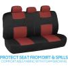 imageBDK PolyPro Seat Covers Full Set in Beige on Black  Front and Rear Split Bench Seat Covers for Cars Easy to Install  Car Accessories for Auto Trucks Van SUVTerracotta
