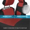 imageBDK PolyPro Seat Covers Full Set in Beige on Black  Front and Rear Split Bench Seat Covers for Cars Easy to Install  Car Accessories for Auto Trucks Van SUVTerracotta