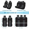 imageBDK PolyPro Seat Covers Full Set in Beige on Black  Front and Rear Split Bench Seat Covers for Cars Easy to Install  Car Accessories for Auto Trucks Van SUVTerracotta