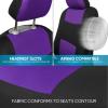 imageBDK PolyPro Seat Covers Full Set in Beige on Black  Front and Rear Split Bench Seat Covers for Cars Easy to Install  Car Accessories for Auto Trucks Van SUVPurple