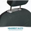 imageBDK PolyPro Seat Covers Full Set in Beige on Black  Front and Rear Split Bench Seat Covers for Cars Easy to Install  Car Accessories for Auto Trucks Van SUVSolid Gray