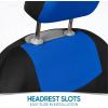 imageBDK PolyPro Seat Covers Full Set in Beige on Black  Front and Rear Split Bench Seat Covers for Cars Easy to Install  Car Accessories for Auto Trucks Van SUVBlue