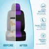 imageBDK PolyPro Seat Covers Full Set in Beige on Black  Front and Rear Split Bench Seat Covers for Cars Easy to Install  Car Accessories for Auto Trucks Van SUVPurple
